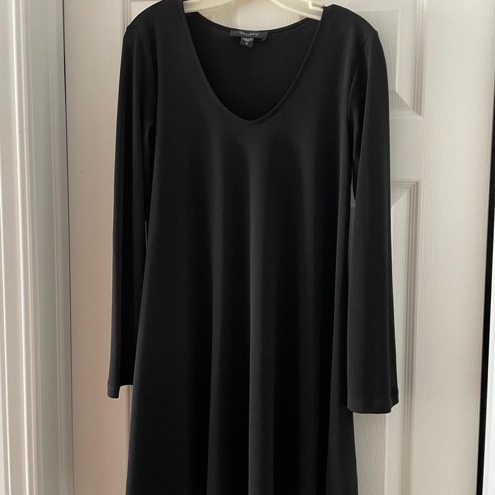 Karen Kane classic black trapeze dress